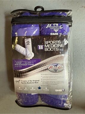 Professional Choice, Front Splint boots, Sports Medicine Boots Purple Large